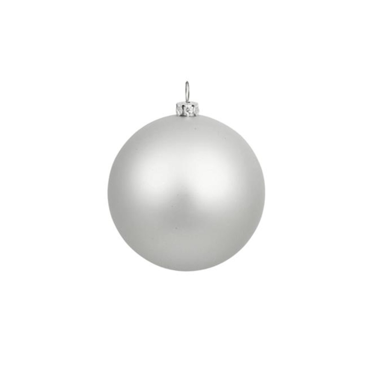 Northlight 32280975 4 in. Matte Splendor Shatterproof Christmas Ball Ornament, Silver